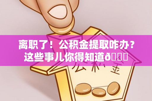 莱芜离职了！公积金提取咋办？这些事儿你得知道😎